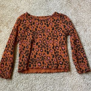Long sleeve cheetah shirt